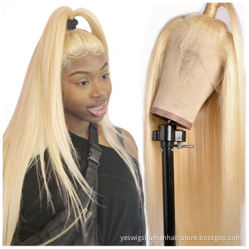 YesWigs 613 Honey Blonde Hd Full Lace Front Wig Raw Indian Virgin Human Hair Colored Lace Frontal Wig For Black Women Human Hair